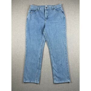 Vintage Lee Riders Jeans Womens 16 Blue Relaxed Fit High Rise Light Wash Y2K 90s